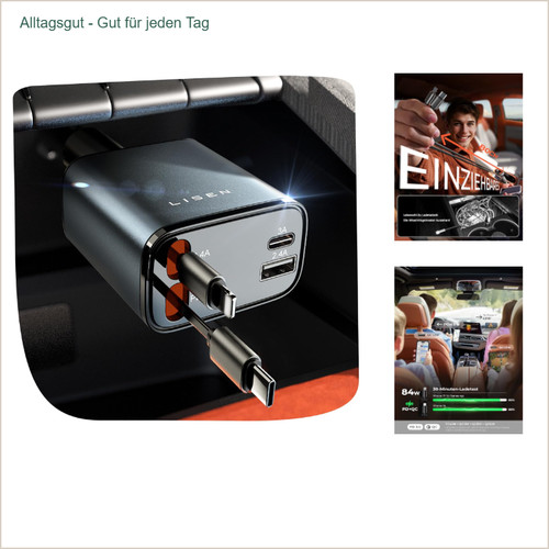 84w zigarettenanzünder usb - usb, c